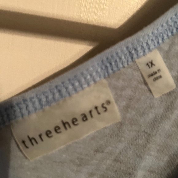 NWT THREE HEARTS DRESSY TANK COTTON SZ1X - Picture 2 of 5